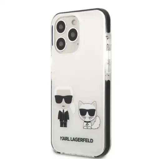 Funda Rígida Karl Lagerfeld diseño Karl y Choupette para Apple iPhone 13 Pro Colo