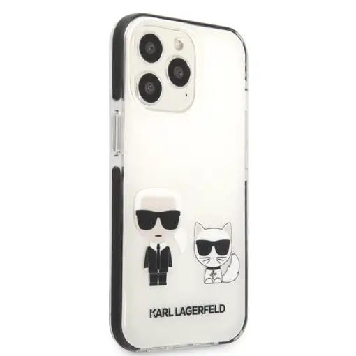Funda Rígida Karl Lagerfeld diseño Karl y Choupette para Apple iPhone 13 Pro Colo