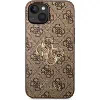 Funda Rígida Guess para Apple iPhone 14 Plus Color Marrón Modelo 4G Dorado GUHCP1