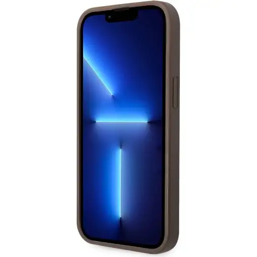 Funda Rígida Guess para Apple iPhone 14 Plus Color Marrón Modelo 4G Dorado GUHCP1