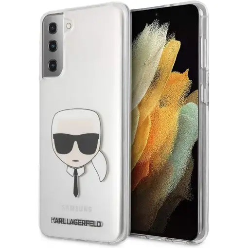 Funda Rígida Karl Lagerfeld para Samsung Galaxy S21 Plus diseño cara de Karl Tran