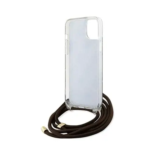 Funda Guess en Silicona diseño 4G con Cordón para iPhone 15 | 14 | 13 color Marró