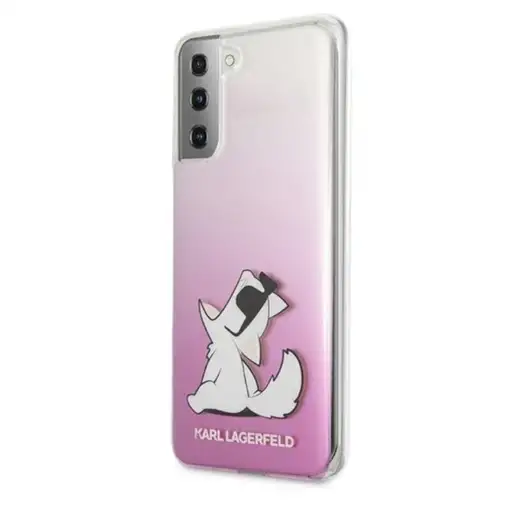 Funda Rígida Karl Lagerfeld diseño Choupette para Samsung Galaxy S21 Ultra 5G Ros