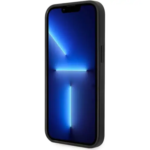 Funda Rígida Guess para Apple iPhone 14 Plus Color Gris Modelo 4G Dorado GUHCP14M