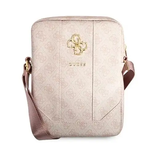 Funda Bolso Guess para tablet 10" Modelo 4G color Rosa con logo dorado GUTB10G4GF