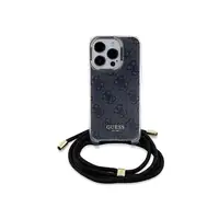 Funda Guess en Silicona diseño 4G con Cordón para iPhone 15 Pro Max color Negro G