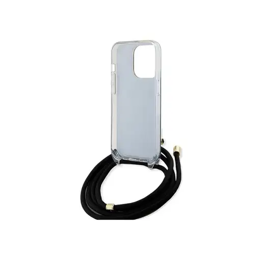 Funda Guess en Silicona diseño 4G con Cordón para iPhone 15 Pro Max color Negro G