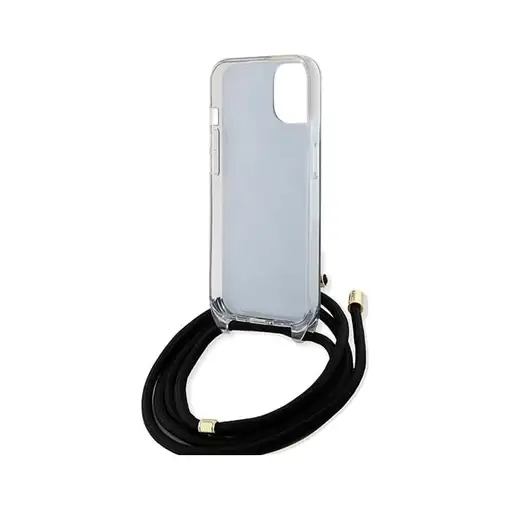 Funda Guess en Silicona diseño 4G con Cordón para iPhone 15 | 14 | 13 color Negro