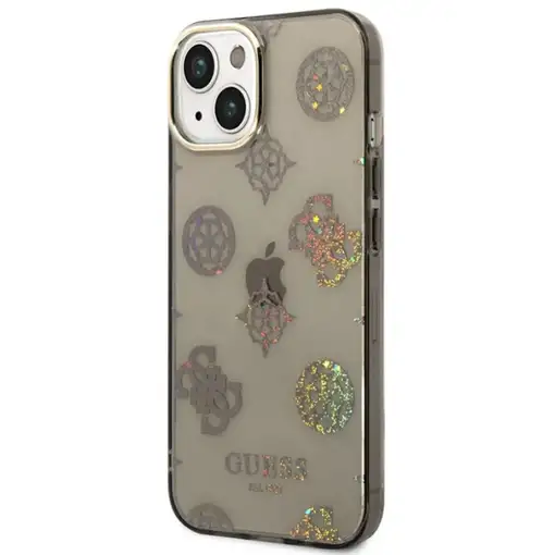 Funda Guess Rígida Translúcida con Peonías Brillantes para Apple iPhone 14 Color