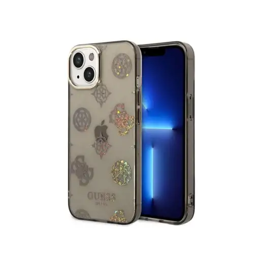 Funda Guess Rígida Translúcida con Peonías Brillantes para Apple iPhone 14 Color