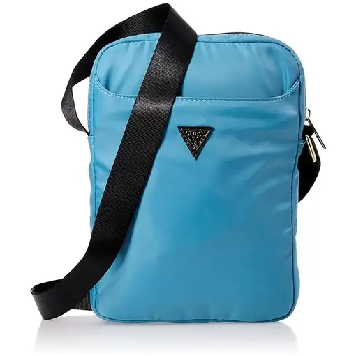 Funda Bolso Guess para tablet 10" Modelo Nylon color Azul con logo triángulo GUTB