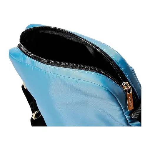 Funda Bolso Guess para tablet 10" Modelo Nylon color Azul con logo triángulo GUTB