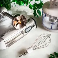 JATA BT199 licuadora Batidora de inmersión 1000 W Acero inoxidable, Blanco