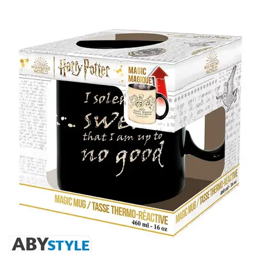 Taza Térmica de Cerámica Abystyle Harry Potter Modelo Mapa del Merodeador