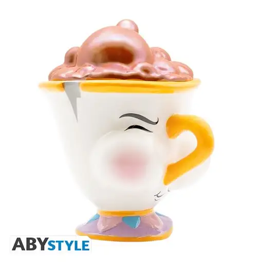 Taza de Cerámica Abystyle Disney La Bella y la Bestia Modelo Chip Enfadado con bu