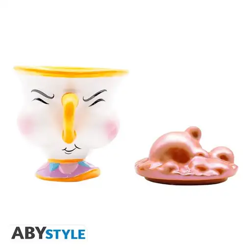 Taza de Cerámica Abystyle Disney La Bella y la Bestia Modelo Chip Enfadado con bu
