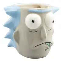 Taza de Cerámica 3D Abystyle Rick y Morty Modelo Rick Sánchez Taza de Cerámica 3D Abystyle Rick y Morty Modelo Rick Sánchez