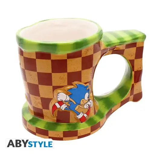 Taza de Cerámica 3D Abystyle Sonic Modelo Sonic Run