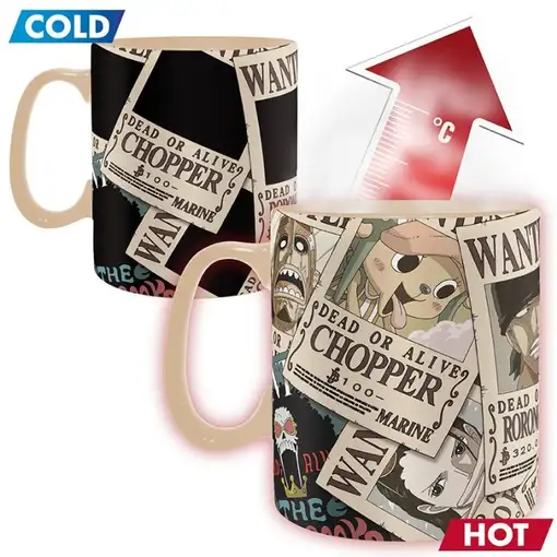 Taza Térmica de Cerámica Abystyle One Piece Modelo Se Busca Taza Térmica de Cerámica Abystyle One Piece Modelo Se Busca