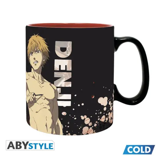 Taza Térmica de Cerámica Abystyle Chainsaw Man Modelo Denji & Aki