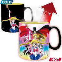 Taza Térmica de Cerámica Abystyle Sailor Moon Modelo Grupo