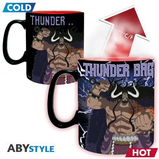 Taza Térmica de Cerámica Abystyle One Piece Modelo Luffy vs Kaidou