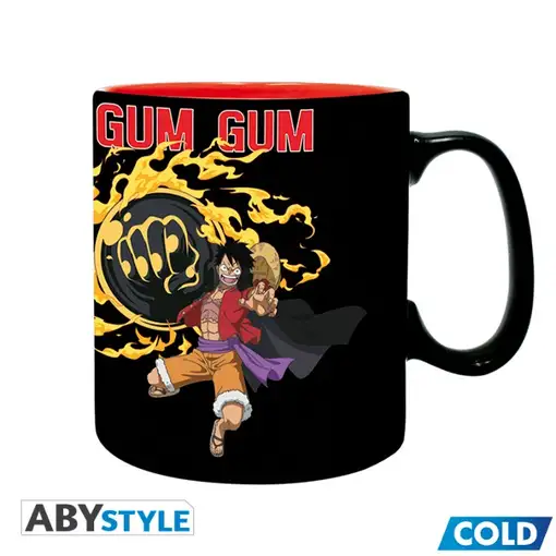 Taza Térmica de Cerámica Abystyle One Piece Modelo Luffy vs Kaidou