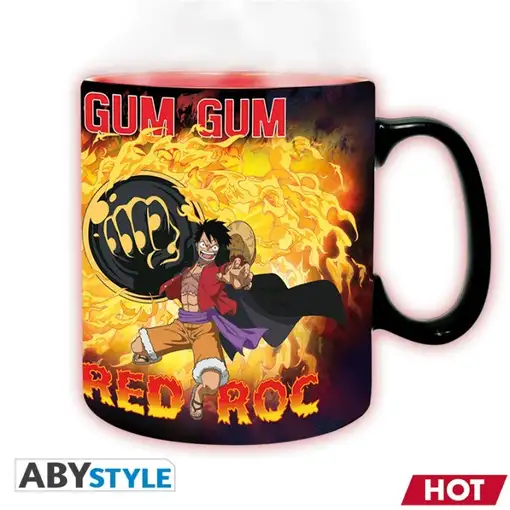 Taza Térmica de Cerámica Abystyle One Piece Modelo Luffy vs Kaidou