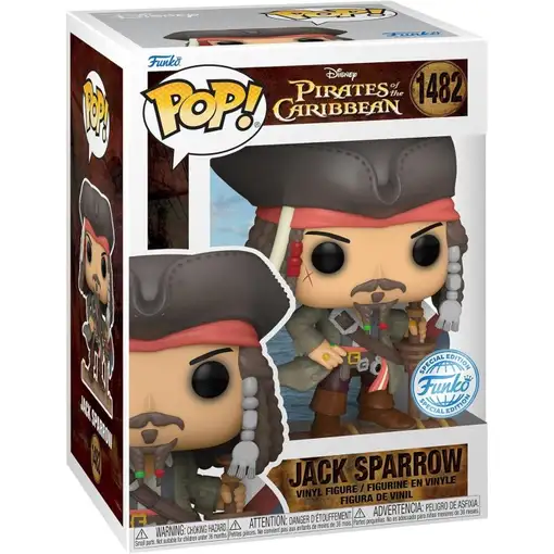Figura Funko Pop! Disney Piratas del Caribe Capitán Jack Sparrow Modelo 1482 | 81