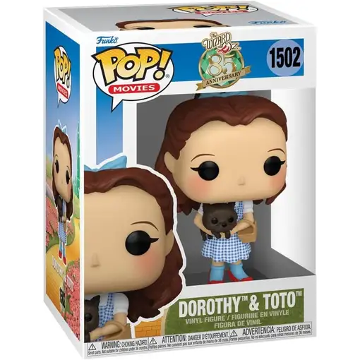 Figura Funko Pop! Películas 85 Aniversario El Mago de Oz Dorothy con Toto Modelo