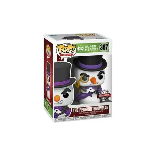 Figura Funko Pop! DC Super Héroes Pingüino como Muñeco de Nieve Modelo 367 | 5167