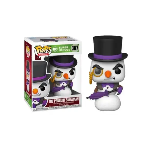 Figura Funko Pop! DC Super Héroes Pingüino como Muñeco de Nieve Modelo 367 | 5167