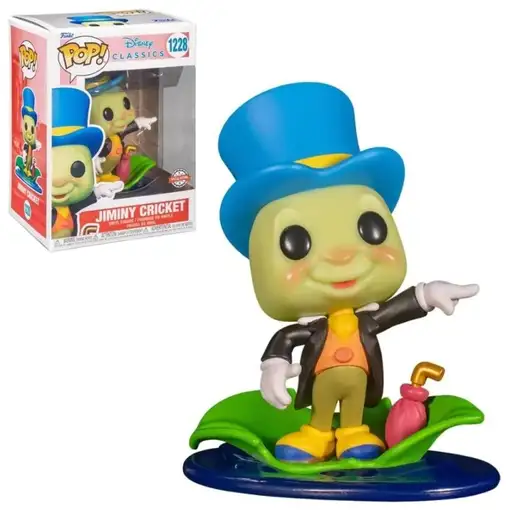 Figura Funko Pop! Disney Classics Jiminy Cricket Modelo 1228| 66379 Edición Espec