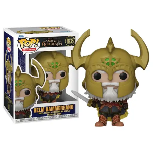 Figura Funko Pop! Animación WoR The War of Rohirrium Helm Hammerhand Modelo 1835