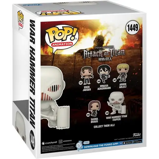 Figura Funko Pop! Animación El Ataque de los Titanes War Hammer Titan Modelo 1449