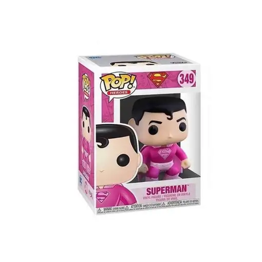 Figura Funko Pop! Héroes Superman Modelo 349 | 49988 Edición apoyo lucha cáncer d