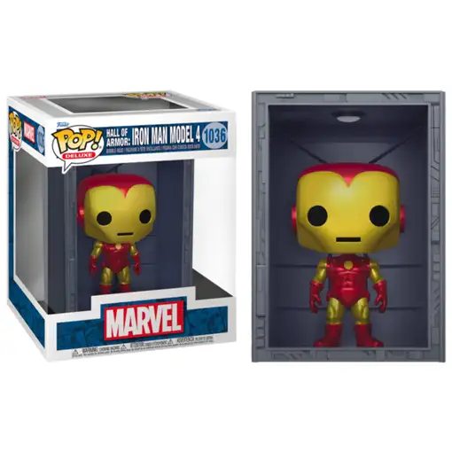 Figura Funko Pop! Deluxe Marvel Salón de Armaduras Iron Man Modelo 4 Modelo 1036
