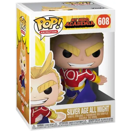 Figura Funko Pop! Animación My Hero Academia All Might Silver Age Modelo 608 | 42