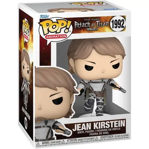 Figura Funko Pop! Animación El Ataque de los Titanes Jean Kirstein Modelo 1992 |