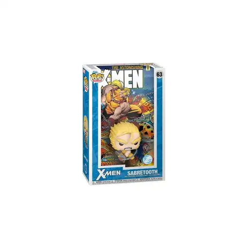 Figura Funko Pop! Comic Covers Marvel X-Men Diente de Sable Modelo 63 | 84426 Edi