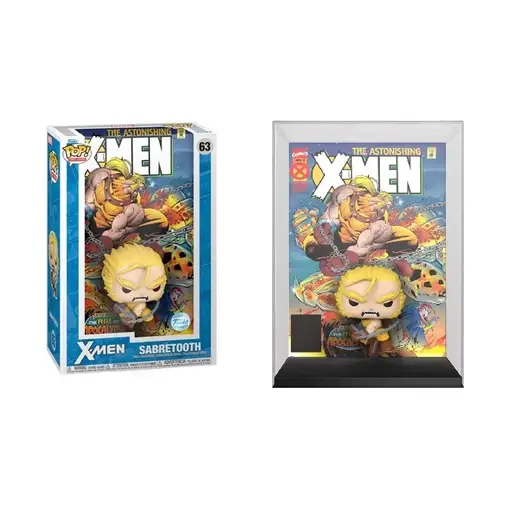 Figura Funko Pop! Comic Covers Marvel X-Men Diente de Sable Modelo 63 | 84426 Edi