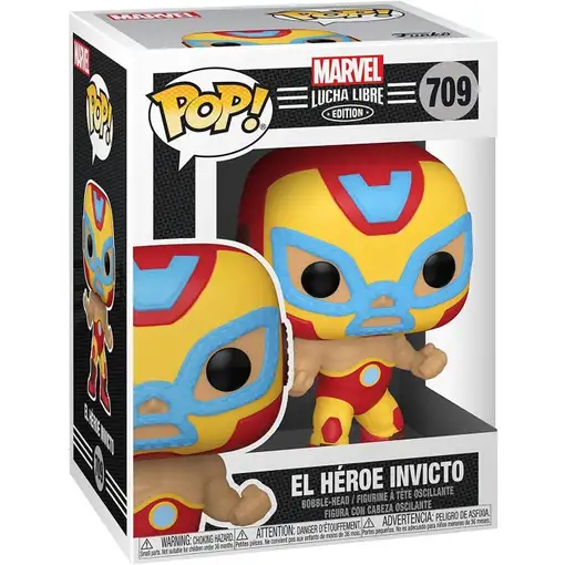 Figura Funko Pop! Marvel Lucha Libre El Héroe Invicto (Iron Man) Modelo 709 | 538
