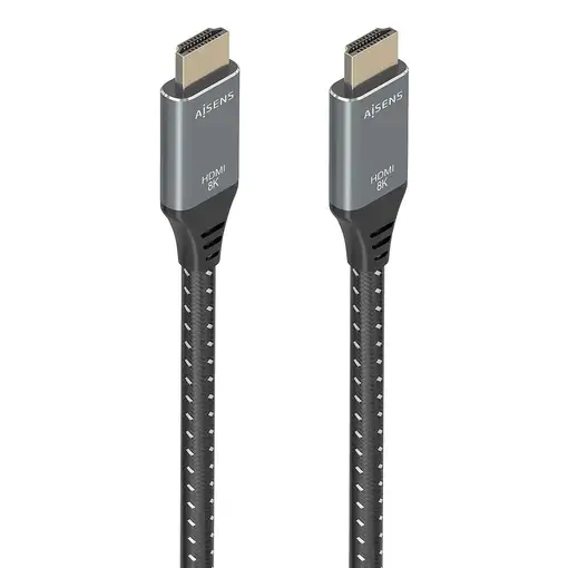 AISENS Cable HDMI V2.1 ultra alta velocidad / HEC 8K@60Hz 48Gbps, A/M-A/M, Gris/Ne