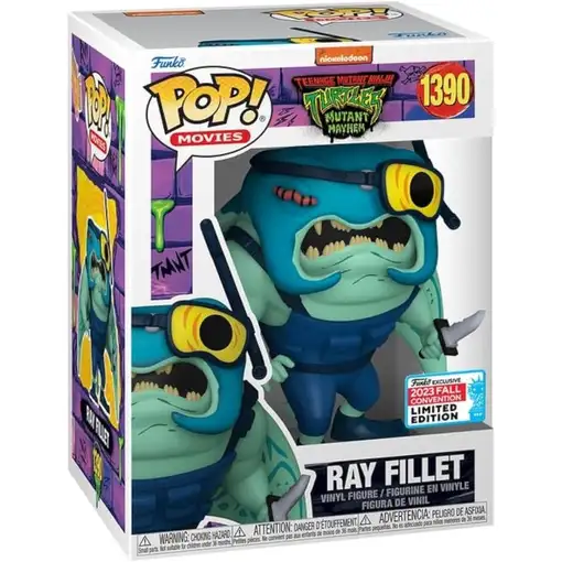Figura Funko Pop! Nickelodeon Teenage Mutant Tortugas Ninja Ray Fillet Modelo 139