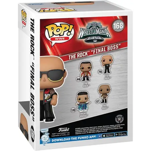 Figura Funko Pop! WWE The Rock Final Boss Modelo 168 | 85992