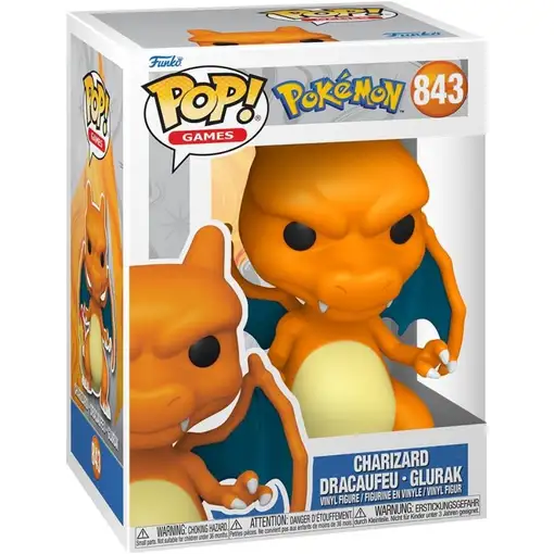 Figura Funko Pop! Juegos Pokémon Charizard Modelo 843 | 74219