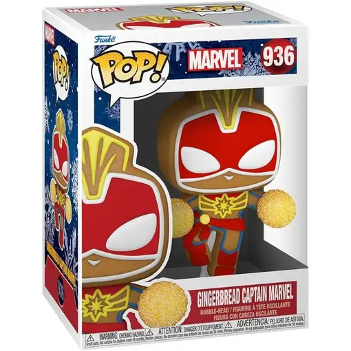 Figura Funko Pop! Marvel Capitán Marvel como Galleta de Jengibre Modelo 936 | 506