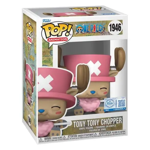 Figura Funko Pop! Animación One Piece Tony Chopper con Algodón de Azúcar Modelo 1