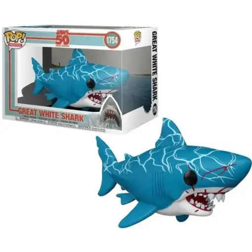 Figura Funko Pop! Películas Tiburón 50 Aniversario Gran Tiburón Blanco Modelo 175