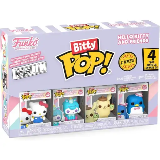 Pack de 4 Funko Bitty Pop! Sanrio Hello Kitty Modelo 85713